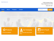 Tablet Screenshot of pacificmicroinc.com